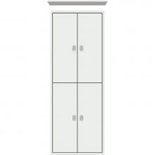 Strasser Woodenwork 56.670 - 18 X 6.25 X 48 Inset Tall Cubby Slab Powder Grey