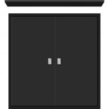 Strasser Woodenwork 53.080 - 24 X 6.25 X 25 Inset Cubby Slab Sat Black