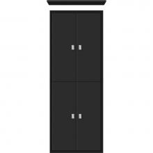 Strasser Woodenwork 53.089 - 18 X 6.25 X 48 Inset Tall Cubby Slab Sat Black