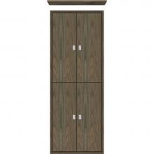 Strasser Woodenwork 51-374 - 18 X 6.25 X 48 Inset Tall Cubby Slab Dusky Oak