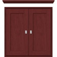 Strasser Woodenwork 53.029 - 24 X 6.25 X 25 Inset Cubby Shaker Dk Cherry