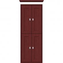 Strasser Woodenwork 53.038 - 18 X 6.25 X 48 Inset Tall Cubby Shaker Dk Cherry