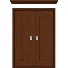 Strasser Woodenwork 56.568 - 18 X 6.25 X 25 Inset Cubby Shaker Pecan Cherry