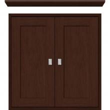 Strasser Woodenwork 53.031 - 24 X 6.25 X 25 Inset Cubby Shaker Choc Cherry