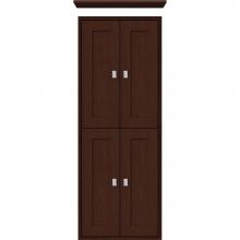 Strasser Woodenwork 53.040 - 18 X 6.25 X 48 Inset Tall Cubby Shaker Choc Cherry