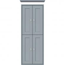 Strasser Woodenwork 53.045 - 18 X 6.25 X 48 Inset Tall Cubby Shaker Silver Oak