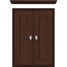 Strasser Woodenwork 56.592 - 18 X 6.25 X 25 Inset Cubby Shaker Choc Oak