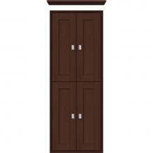 Strasser Woodenwork 56.594 - 18 X 6.25 X 48 Inset Tall Cubby Shaker Choc Oak