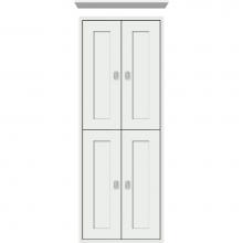 Strasser Woodenwork 56.666 - 18 X 6.25 X 48 Inset Tall Cubby Shaker Powder Grey