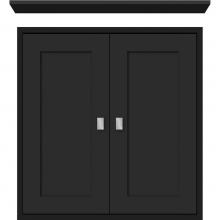 Strasser Woodenwork 53.035 - 24 X 6.25 X 25 Inset Cubby Shaker Sat Black