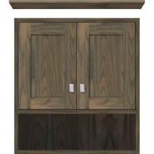 Strasser Woodenwork 85-073 - 24 X 9.5 X 26 Inset Overjohn Shaker Dusky Oak