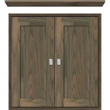 Strasser Woodenwork 51-377 - 24 X 6.25 X 25 Inset Cubby Shaker Dusky Oak