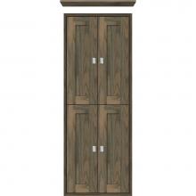 Strasser Woodenwork 51-373 - 18 X 6.25 X 48 Inset Tall Cubby Shaker Dusky Oak