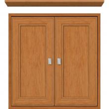 Strasser Woodenwork 56.465 - 24 X 6.25 X 25 Inset Cubby Deco Miter Nat Cherry