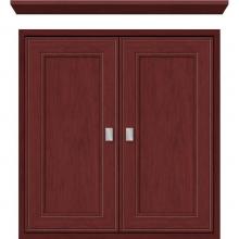 Strasser Woodenwork 56.466 - 24 X 6.25 X 25 Inset Cubby Deco Miter Dk Cherry