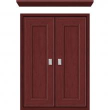 Strasser Woodenwork 56.457 - 18 X 6.25 X 25 Inset Cubby Deco Miter Dk Cherry