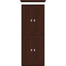 Strasser Woodenwork 56.477 - 18 X 6.25 X 48 Inset Tall Cubby Deco Miter Choc Cherry