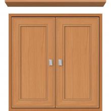 Strasser Woodenwork 56.503 - 24 X 6.25 X 25 Inset Cubby Deco Miter Nat Oak