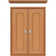 Strasser Woodenwork 56.502 - 18 X 6.25 X 25 Inset Cubby Deco Miter Nat Oak