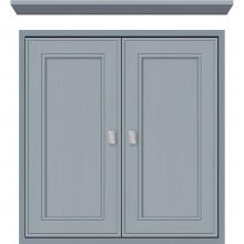 Strasser Woodenwork 56.473 - 24 X 6.25 X 25 Inset Cubby Deco Miter Silver Oak