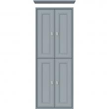 Strasser Woodenwork 56.482 - 18 X 6.25 X 48 Inset Tall Cubby Deco Miter Silver Oak