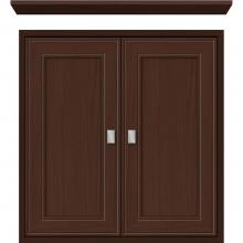 Strasser Woodenwork 56.605 - 24 X 6.25 X 25 Inset Cubby Deco Miter Choc Oak