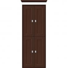 Strasser Woodenwork 56.606 - 18 X 6.25 X 48 Inset Tall Cubby Deco Miter Choc Oak