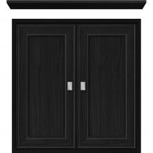 Strasser Woodenwork 56.629 - 24 X 6.25 X 25 Inset Cubby Deco Miter Midnight Oak