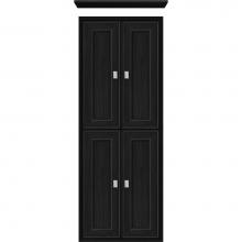 Strasser Woodenwork 56.630 - 18 X 6.25 X 48 Inset Tall Cubby Deco Miter Midnight Oak