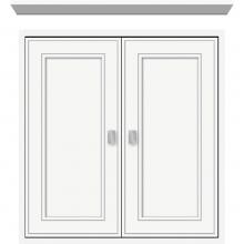 Strasser Woodenwork 56.470 - 24 X 6.25 X 25 Inset Cubby Deco Miter Sat White