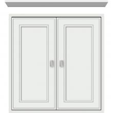 Strasser Woodenwork 56.677 - 24 X 6.25 X 25 Inset Cubby Deco Miter Powder Grey