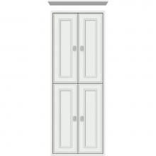 Strasser Woodenwork 56.678 - 18 X 6.25 X 48 Inset Tall Cubby Deco Miter Powder Grey