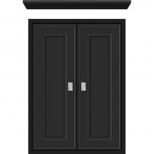 Strasser Woodenwork 56.463 - 18 X 6.25 X 25 Inset Cubby Deco Miter Sat Black