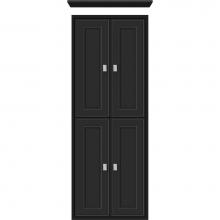 Strasser Woodenwork 56.481 - 18 X 6.25 X 48 Inset Tall Cubby Deco Miter Sat Black