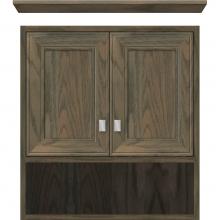 Strasser Woodenwork 85-071 - 24 X 9.5 X 26 Inset Overjohn Deco Miter Dusky Oak