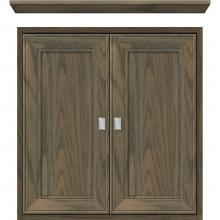 Strasser Woodenwork 51-375 - 24 X 6.25 X 25 Inset Cubby Deco Miter Dusky Oak