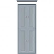 Strasser Woodenwork 56.542 - 18 X 6.25 X 48 Inset Tall Cubby Ogee Miter Silver Oak