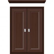 Strasser Woodenwork 56.610 - 18 X 6.25 X 25 Inset Cubby Ogee Miter Choc Oak