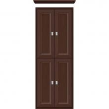 Strasser Woodenwork 56.612 - 18 X 6.25 X 48 Inset Tall Cubby Ogee Miter Choc Oak