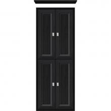 Strasser Woodenwork 56.636 - 18 X 6.25 X 48 Inset Tall Cubby Ogee Miter Midnight Oak