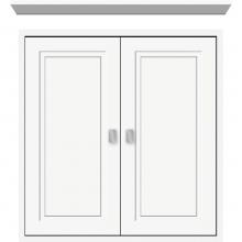 Strasser Woodenwork 56.530 - 24 X 6.25 X 25 Inset Cubby Ogee Miter Sat White