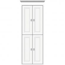 Strasser Woodenwork 56.539 - 18 X 6.25 X 48 Inset Tall Cubby Ogee Miter Sat White