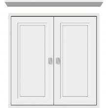 Strasser Woodenwork 56.683 - 24 X 6.25 X 25 Inset Cubby Ogee Miter Powder Grey