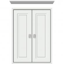 Strasser Woodenwork 56.682 - 18 X 6.25 X 25 Inset Cubby Ogee Miter Powder Grey