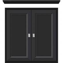 Strasser Woodenwork 56.532 - 24 X 6.25 X 25 Inset Cubby Ogee Miter Sat Black