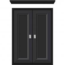 Strasser Woodenwork 56.523 - 18 X 6.25 X 25 Inset Cubby Ogee Miter Sat Black