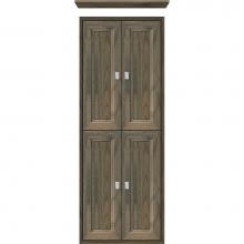 Strasser Woodenwork 51-372 - 18 X 6.25 X 48 Inset Tall Cubby Ogee Miter Dusky Oak