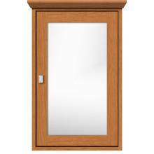 Strasser Woodenwork 57.145 - 19 X 6.5 X 31.5 Inset Med Cab Single Door 01-Square Nat Cherry