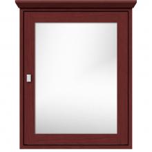 Strasser Woodenwork 57.113 - 24 X 6.5 X 31.5 Inset Med Cab Single Door 01-Square Dk Cherry