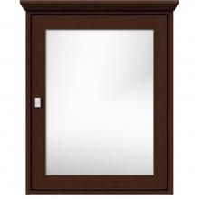 Strasser Woodenwork 57.121 - 24 X 6.5 X 31.5 Inset Med Cab Single Door 01-Square Choc Cherry